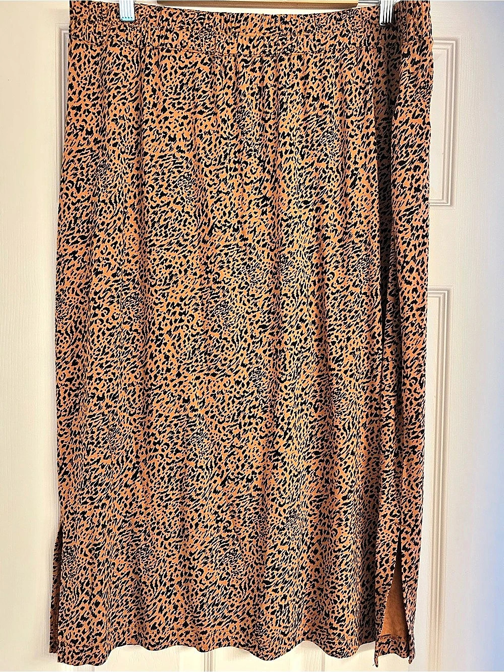 Animal Print Maxi Skirt in Brown & Black Like New